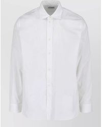 Jil Sander - Shirt Casual Style Point Collar Buttoned Cuffs - Lyst