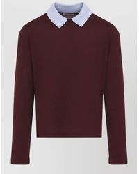 Jil Sander - Wool Knit Long-Sleeve Polo Shirt - Lyst