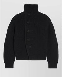 Dries Van Noten - Chunky-Knit Wool High-Neck Cardigan - Lyst