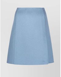 P.A.R.O.S.H. - Wool High-Rise Wrap Mini Skirt - Lyst