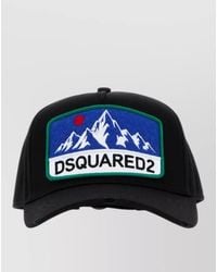 DSquared² - Gabardine Baseball Cap Structured Curved Peak - Lyst