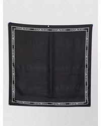 Emporio Armani - Silk Logo Print Foulard - Lyst