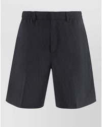 Emporio Armani - Techno Fabric Bermuda Shorts Elastic Waist - Lyst