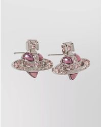Vivienne Westwood - Orb Stud Earrings Pair Crystal Gemstones - Lyst