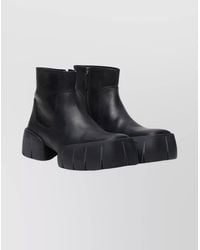 DIESEL - Chunky Sole Ankle Boots With Sculpted Design - Lyst