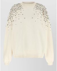 Golden Goose - Embellished Cotton Sweatshirt - Lyst