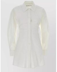 Alexander Wang - Cotton Poplin Shirt Mini Dress - Lyst