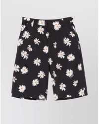 Moschino - Margherite Print Straight Bermuda Shorts - Lyst