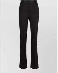Bottega Veneta - Tailored Flared Trousers Belt Loops Pleats - Lyst