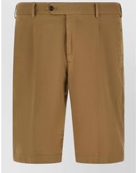 PT Torino - Stretch Cotton Bermuda Shorts Belt Loops - Lyst