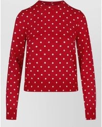 Comme des Garçons - Long Sleeve Crew Neck Top Polka Dots - Lyst