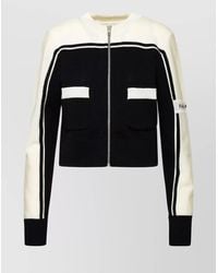 Palm Angels - Wool Ribbed Zip Cardigan - Lyst