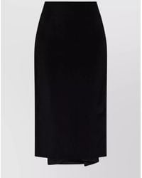 Jacquemus - Draped Midi Straight Skirt - Lyst