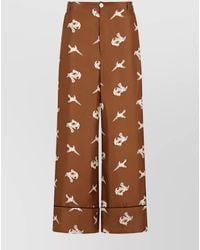 Marni - Silk Wide-Leg Trousers - Lyst