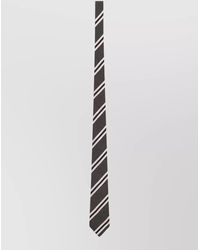 Saint Laurent - Silk Jacquard Striped Tie - Lyst