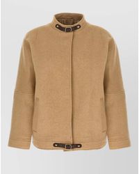 Max Mara - Fascia Bomber Jacket Stand Collar Buckle - Lyst
