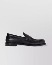 Givenchy - Refined Leather Loafers With Handcrafted Metal Detail - Lyst