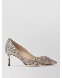 Jimmy Choo - Leather Romy 60 Pumps Glitter Finish - Lyst