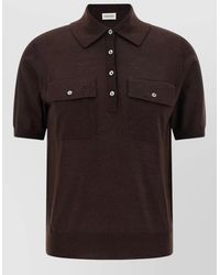 P.A.R.O.S.H. - Linfa26 Knit Polo Shirt Chest Pockets - Lyst