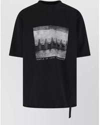 Rick Owens - Crew Neck Graphic Print Short Sleeve Shirt - Lyst