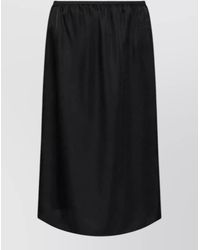 MM6 by Maison Margiela - Midi Skirt Artwork Detail Straight Silhouette - Lyst