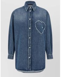 Moschino - Cotton Long-Sleeve Shirt - Lyst