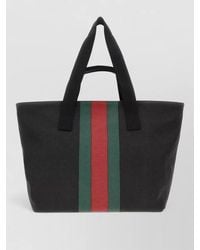 Gucci - Canvas Medium Shopping Bag - Lyst