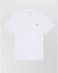 Les Deux - Ben Globe Graphic Back Print T Shirt - Lyst