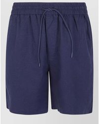 Les Deux - Otto Linen Beach Shorts Side Pockets - Lyst