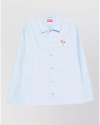 KENZO - Floral Print Single Breasted Coat - Lyst