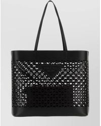 Prada - Leather Shopping Bag - Lyst