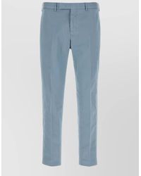 PT Torino - Stretch Cotton Tailored Pants Front Crease - Lyst