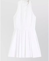 Sportmax - Cotton Sleeveless Mini Dress - Lyst