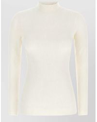 Perfect Moment - Ribbed High Neck Thermal Jersey Top - Lyst