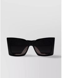 Saint Laurent - Bold Sunglasses With Dark Lenses And Thick Frame - Lyst