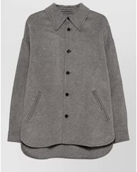 Acne Studios - Cashmere Blend Single Breasted Coat - Lyst