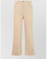 Isabel Marant - High Waist Flared Denim Trousers - Lyst