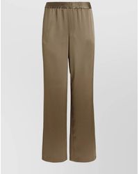 PT Torino - Satin Wide-Leg Trousers - Lyst