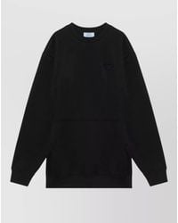 Prada - Long Sleeve Crew Neck Top Pocket - Lyst