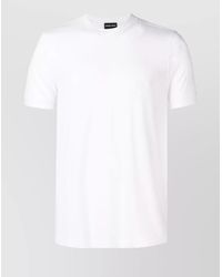 Giorgio Armani - Stretch Viscose Slim-Fit Crew-Neck T-Shirt - Lyst