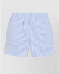 Ami Paris - Elasticated Shorts Striped Pattern Back Pocket - Lyst