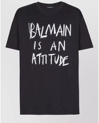 Balmain - Apos;S Attitude Graphic T-Shirt - Lyst