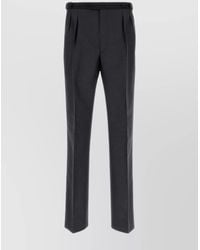 Prada - Mohair Wool Tailored Trousers - Lyst