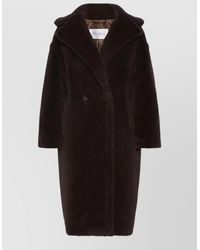Max Mara - Double Breasted Long Coat Relaxed Fit - Lyst