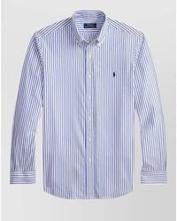 Polo Ralph Lauren - Shirt Button-Down Collar Cuffed Long Sleeves - Lyst