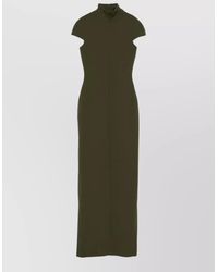 Solace London - Maxi Dress Cap Sleeves High Neckline - Lyst