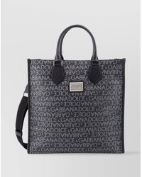 Dolce & Gabbana - Logo-Printed Coated Canvas And Leather Tote - Lyst