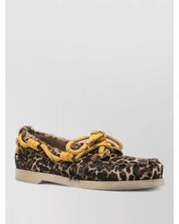 Golden Goose - Leopard-Print Leather Loafers - Lyst