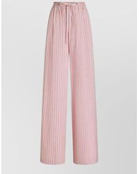 Dolce & Gabbana - Striped Low-Rise Wide-Leg Pajama Trousers - Lyst