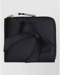 Comme des Garçons - Leather Bow-Appliqué Zip-Around Wallet - Lyst